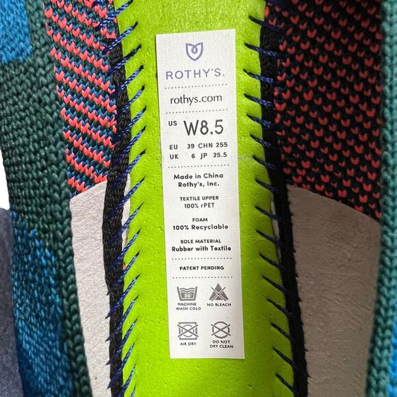 Rothy’s The Loafer Camo Teal‎ Retired Women’s Size 8.5 - Picture 9 of 9